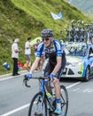 The Cyclist Zakkari Dempster on Col de Peyresourde - Tour de France 2014